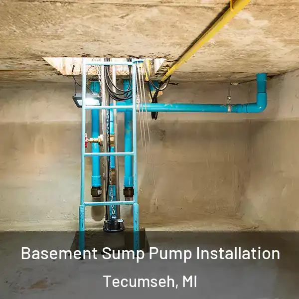  Basement Sump Pump Installation Tecumseh, MI