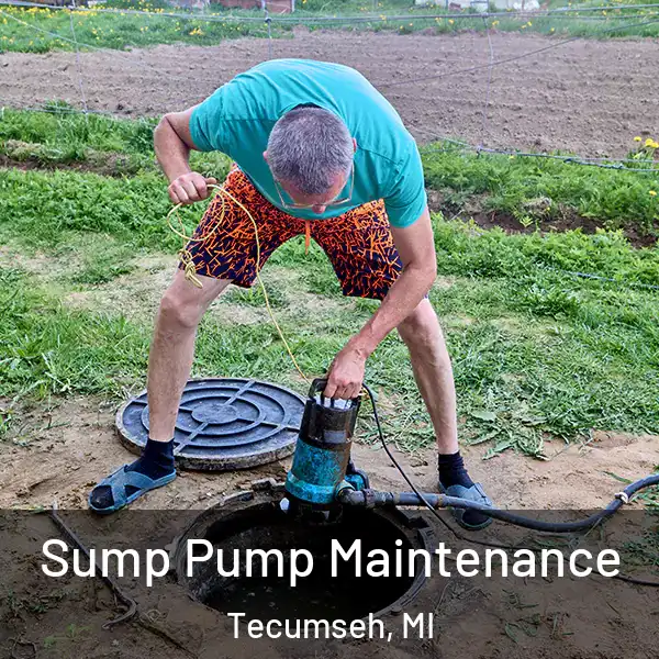  Sump Pump Maintenance Tecumseh, MI